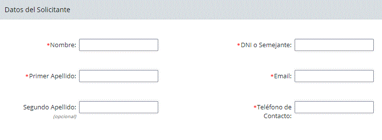 Datos Solicitante