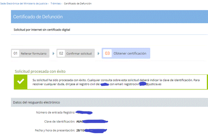 Justificante
