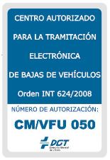 Placa Identificativa desguace autorizado
