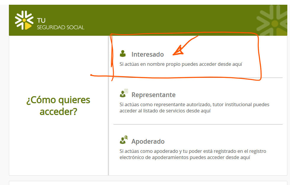 interesado