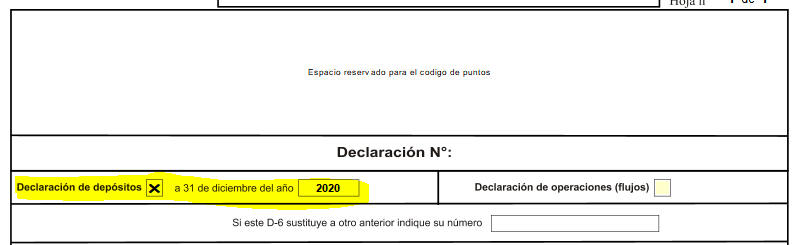 Declaracion deposito