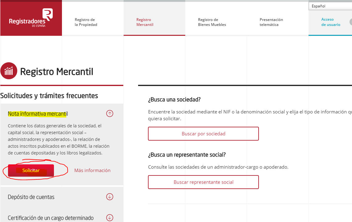 Nota informativa