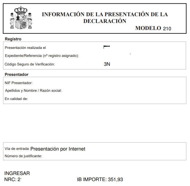 Justificante