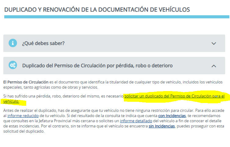 Solicitud Duplicado