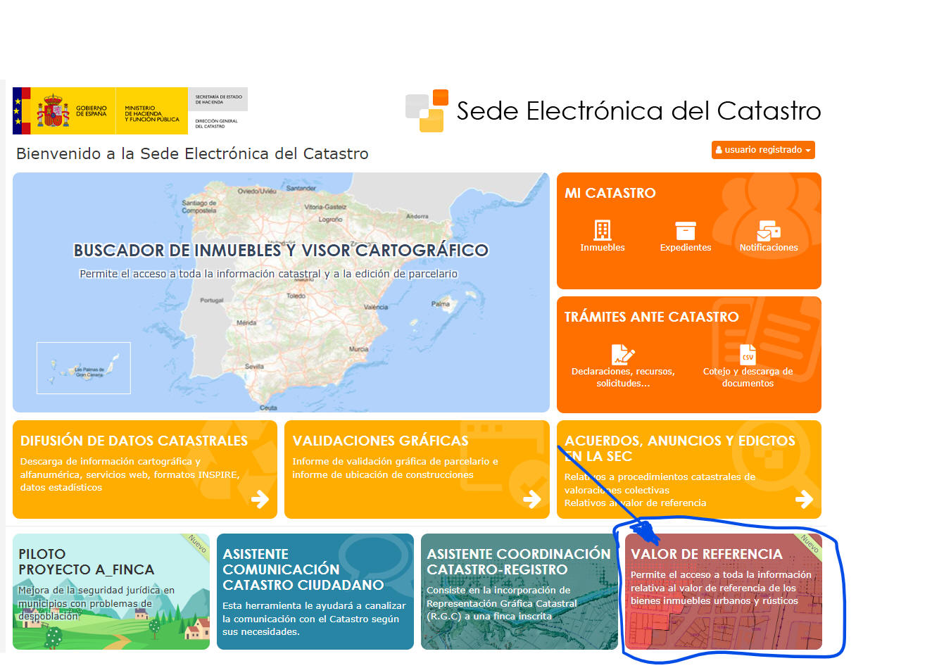 Pagina Catastro