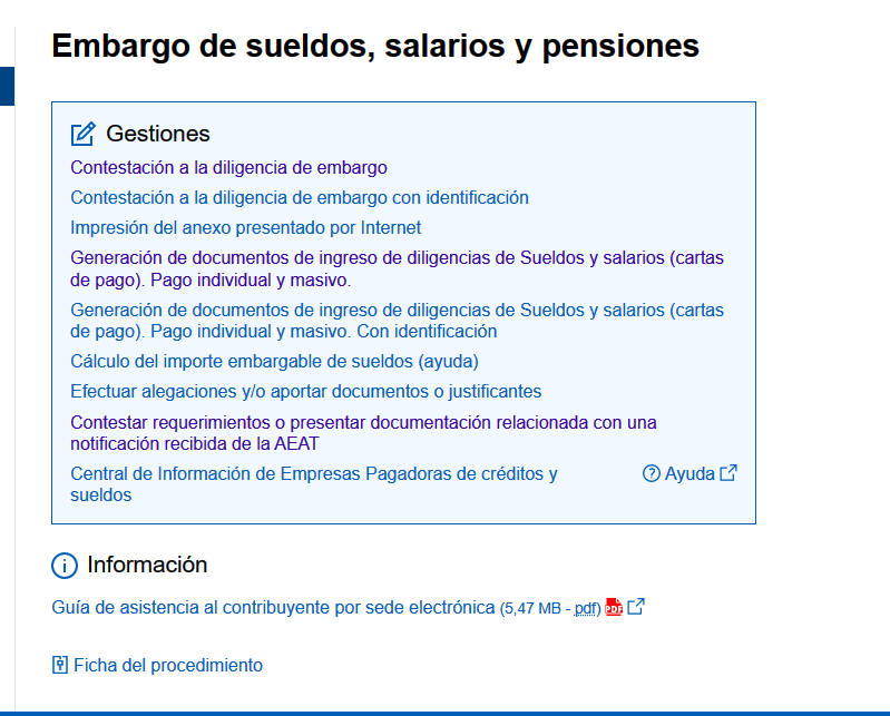 Embargo sueldo