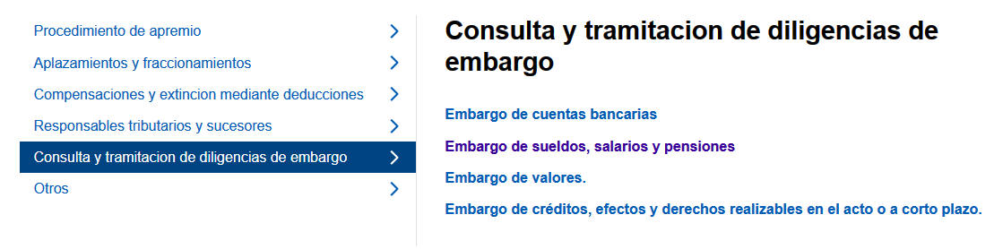 Diligencia de embargo