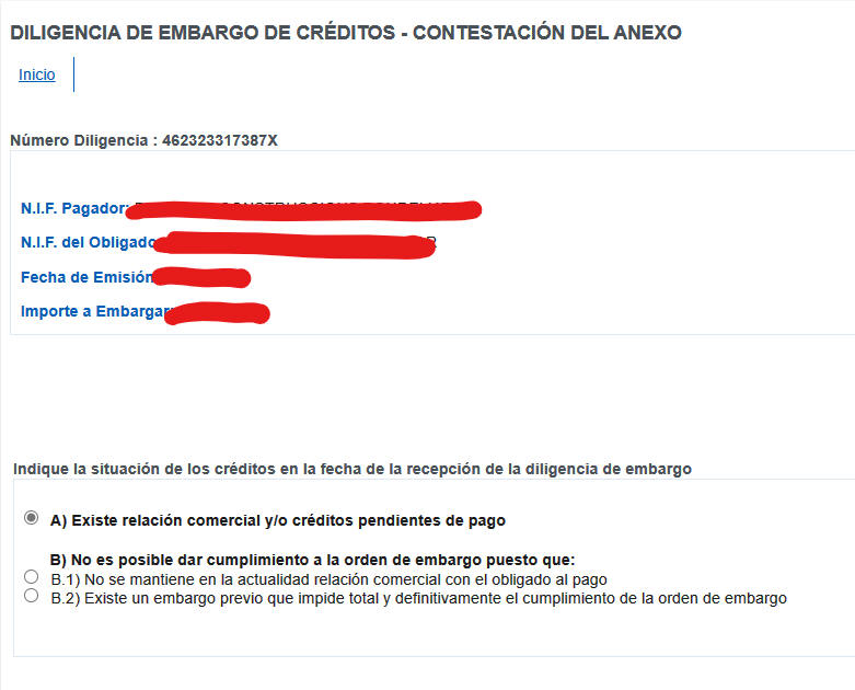 Respuesta diligencia