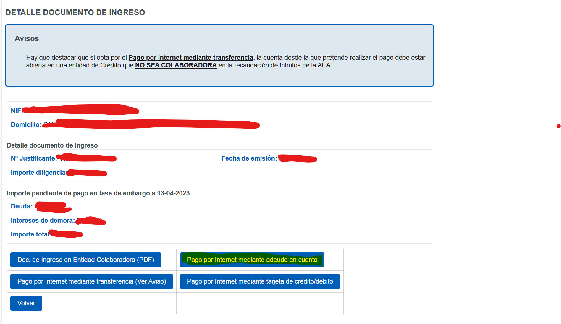 Carta pago